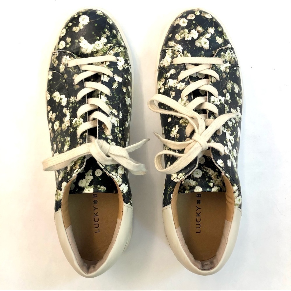 Lucky Brand Lotus floral flower sneakers 10 - Picture 7 of 12